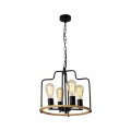 LAMPAMI - lampa industrialna sufitowa, czarna lampa sufitowa, żyrandol industrialny