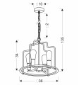 LAMPAMI - lampa industrialna sufitowa szkic