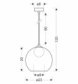 LAMPAMI -  pojedyncza lampa sufitowa szkic