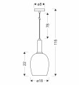 LAMPAMI - lampa wisząca pojedyncza szkic