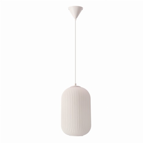 LAMPAMI - lampa glamour, lampa do sypialni, lampa nowoczesna wisząca biała