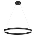 LAMPAMI - lampa wisząca czarna, czarna lampa ledowa, nowoczesna lampa do salonu, żyrandol nowoczesny do salonu
