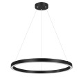 LAMPAMI - lampa wisząca czarna, czarna lampa ledowa, nowoczesna lampa do salonu, żyrandol nowoczesny do salonu