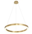 LAMPAMI - lampa wisząca złota nowoczesna, złota lampa ledowa, nowoczesna lampa do salonu, żyrandol nowoczesny do salonu