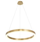 Złota lampa wisząca 160 cm 1xLED 3000K MIDWAY duża SHINY błyszcząca