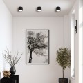 LAMPAMI - lampa łazienkowa pod prysznic, lampa tuba sufitowa, lampa do łazienki, czarna lampa do biura