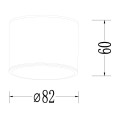LAMPAMI - lampa łazienkowa pod prysznic szkic