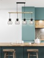 LAMPAMI - lampa loft sufitowa, czarna lampa sufitowa, żyrandol loftowy