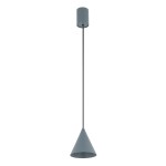 Lampa wisząca pojedyncza 130 cm stożek ZENITH XS kolor umbra blue 1xGU10