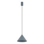 Lampa wisząca pojedyncza 130 cm stożek ZENITH S kolor umbra blue 1xGU10