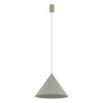 Lampa wisząca pojedyncza 130 cm stożek ZENITH M kolor szałwia/sage green 1xGU10 