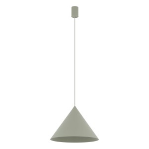 Lampa wisząca pojedyncza 130 cm stożek ZENITH M kolor szałwia/sage green 1xGU10 