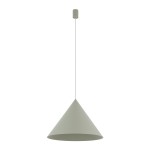 Lampa wisząca pojedyncza 130 cm stożek ZENITH L kolor szałwia/sage green 1xGU10