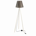 Lampa stojąca podłogowa ze złotym kloszem 1xE27 1x40W PLATINO 