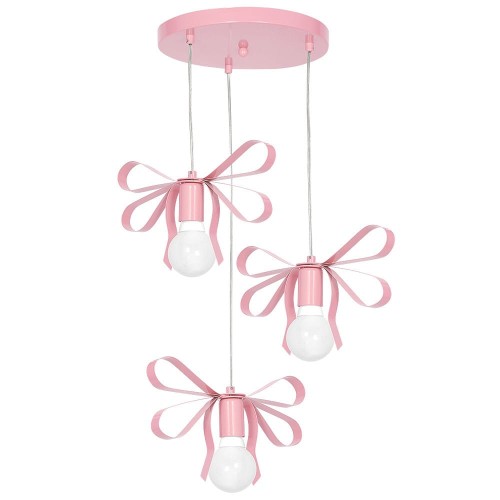 LAMPAMI - żyrandol dla dziewczynki, lampa dla dziewczynki, lampa do pokoju dziecięcego, różowa lampa wisząca