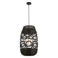 LAMPAMI - lampa sufitowa BOHO, żyrandol BOHO, czarna lampa w stylu boho, lampa boho do salonu