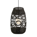 LAMPAMI - lampa sufitowa BOHO, żyrandol BOHO, czarna lampa w stylu boho, lampa boho do salonu