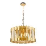 Ekskluzywny złoty żyrandol kryształowy 120 cm 12xE14 RITZ GOLD