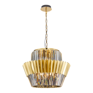 Ekskluzywny złoty żyrandol kryształowy 120 cm DONNA GOLD 12xE14 