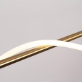 LAMPAMI - nowoczesna lampa wisząca, lampa do salonu, złota lampa ledowa, lampa do sypialni, designerska lampa ledowa