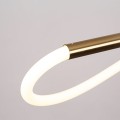 LAMPAMI - nowoczesna lampa wisząca, lampa do salonu, złota lampa ledowa, lampa do sypialni, designerska lampa ledowa