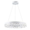 LAMPAMI - lampa sufitowa wisząca, lampa wisząca do salonu, biały żyrandol nowoczesny