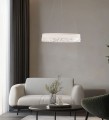 LAMPAMI - lampa sufitowa wisząca, lampa wisząca do salonu, biały żyrandol nowoczesny