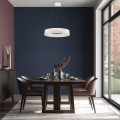 LAMPAMI - lampa sufitowa wisząca, lampa wisząca do salonu, biały żyrandol nowoczesny