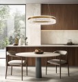 LAMPAMI - lampa sufitowa wisząca, lampa wisząca do salonu, złoty żyrandol nowoczesny