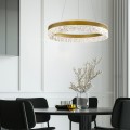 LAMPAMI - lampa sufitowa wisząca, lampa wisząca do salonu, złoty żyrandol nowoczesny