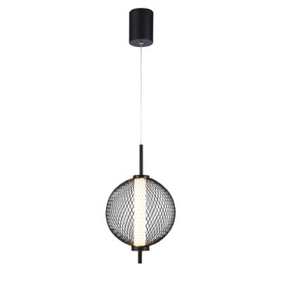 LAMPAMI - lampa ledowa czarna, czarna lampa wisząca, lampa wisząca czarna