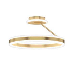 Złota lampa ledowa sufitowa RINEUS 20W LED