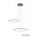 Lampa ledowa wisząca długa 140 cm CIRCOLO LED 3000K oliwkowa 