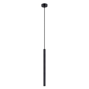  Czarna tuba sufitowa wisząca ryflowana 120 cm 1xG9 ARCHE 1 