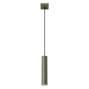 Lampa wisząca zielona oliwka tuba sufitowa 1xGU10 LAGOS 1 