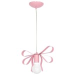 Lampa dla dziewczynki różowa wisząca 1xE27 EMMA PINK