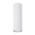 LAMPAMI - lampa sufitowa tuba, tuby sufitowe, biała lampa tuba, tuba sufitowa ryflowana