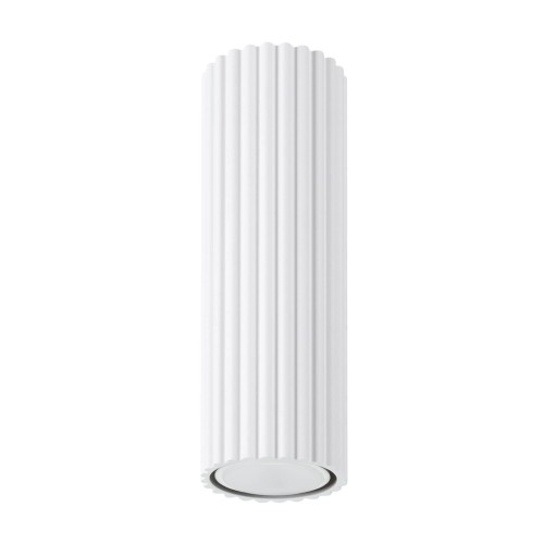LAMPAMI - lampa sufitowa tuba, tuby sufitowe, biała lampa tuba, tuba sufitowa ryflowana