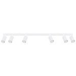 Biała lampa sufitowa listwa ryflowana spot 6xGU10, plafon KARBON 6L