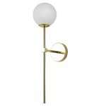 Złoty kinkiet na ścianę IP44 1xG9 Piruleta