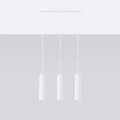 LAMPAMI - lampa wiszace tuby, lampa sufitowa biała, białe tuby sufitowe ryflowne, lampa nad stół, lampa nad wyspę