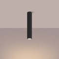 LAMPAMI - czarna tuba sufitowa ryflowana, lampa sufitowa tuba, tuby sufitowe