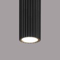 LAMPAMI - czarna tuba sufitowa ryflowana, lampa sufitowa tuba, tuby sufitowe