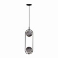 LAMPAMI - lampa do jadalni, klosze szklane kule, lampa wisząca grafit, lampa do sypiani przy łóżku