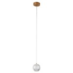 Złota lampa wisząca pojedyncza 120 cm Brillant 1 LED CCT