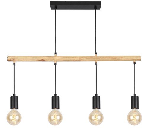 LAMPAMI - lampa loft sufitowa, czarna lampa sufitowa, żyrandol loftowy