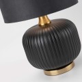 LAMPAMI - lampa stojąca czarna ze złotym, lampa do sypialni, ekskluzywna lampa stojąca nowoczesna