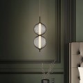 LAMPAMI - lampa wisząca ledowa do salonu, czarna lampa wisząca, lampa ledowa do sypialni