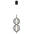 LAMPAMI - lampa wisząca ledowa do salonu, czarna lampa wisząca, lampa ledowa do sypialni