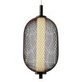 LAMPAMI - lampa ledowa czarna, czarna lampa wisząca, lampa wisząca czarna